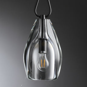 Brandon Flute Pendant 6"/ 8"/ 9", Modern Crystal Kitchen Pendants Lamp