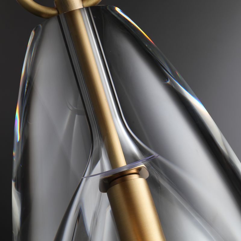 Brandon Flute Pendant 6"/ 8"/ 9", Modern Crystal Kitchen Pendants Lamp