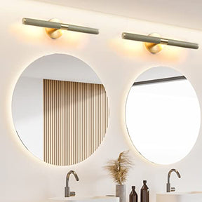 Brass Knurled Texture Picture Light, 18.9''Bathroom Wall Sconces, Rotatable 360° Pure Copper Sconces Wall Lighting, Indoor Wall Sconce Perfect for Living Room, Bedroom
