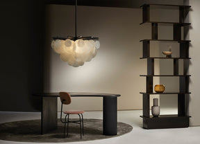 Briony Glass Round Pendant Chandelier 35'' 47''