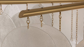 Briony Glass Round Pendant Chandelier 35'' 47''