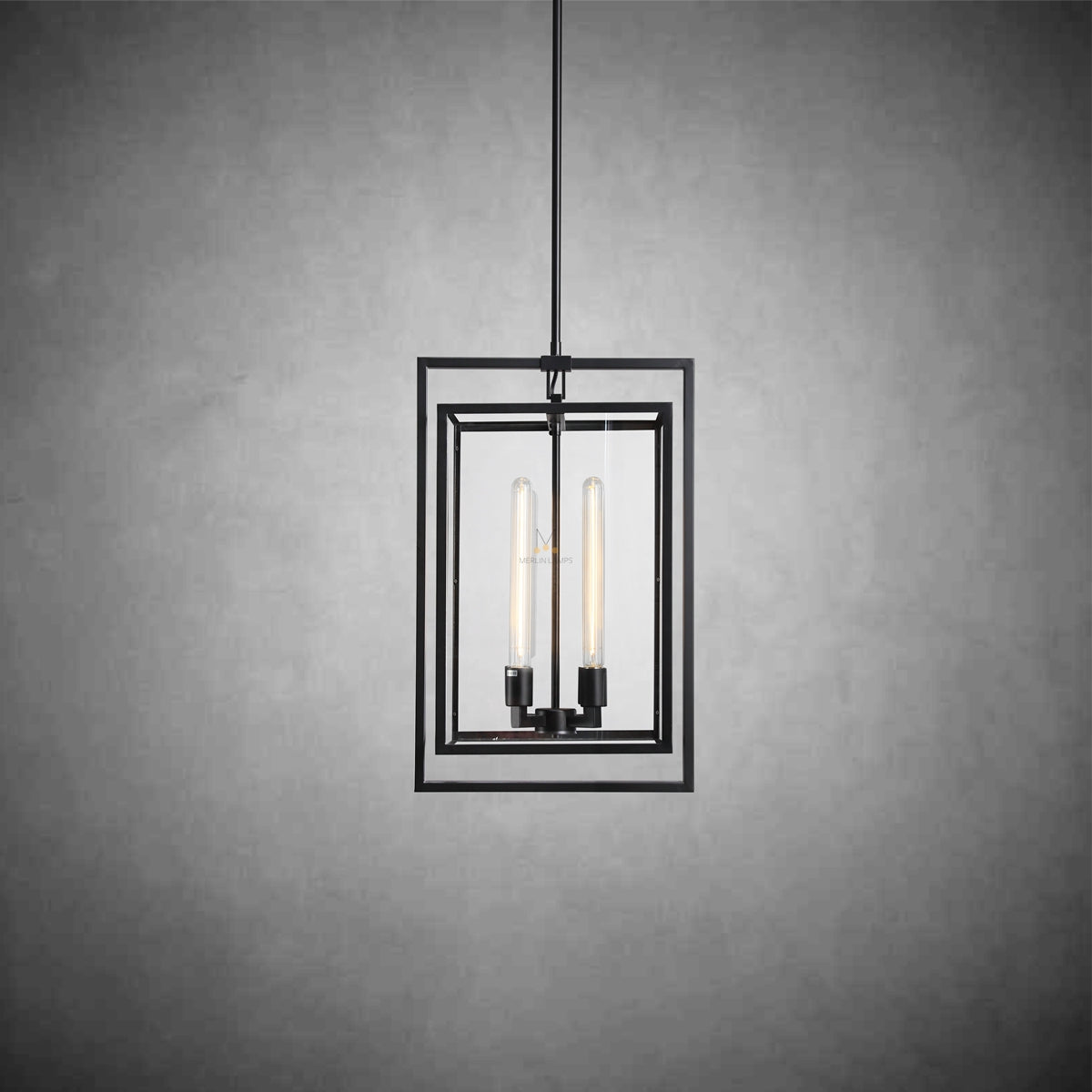 Becker Glass Lantern Modern Pendant