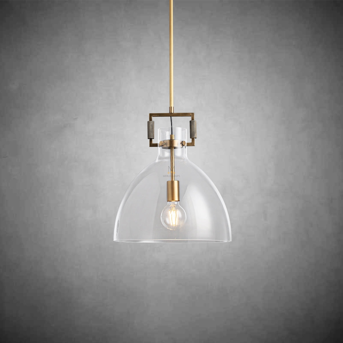 Funda Modern Glass Cloche Modern Pendant Light