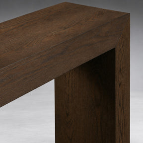 Waterfall Edge Solid Oak Hallway Table
