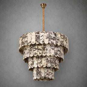 Grand Four-Tier Snowcrest White Luxury stone Chandelier