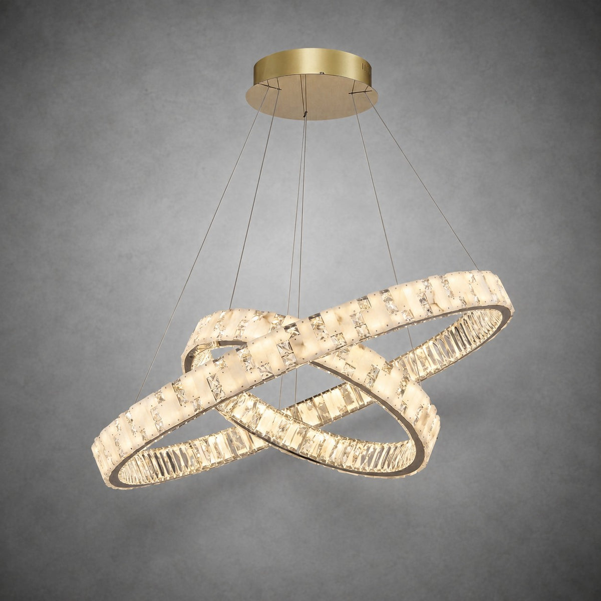 Ellery Crystal Galaxy Chandelier 37"