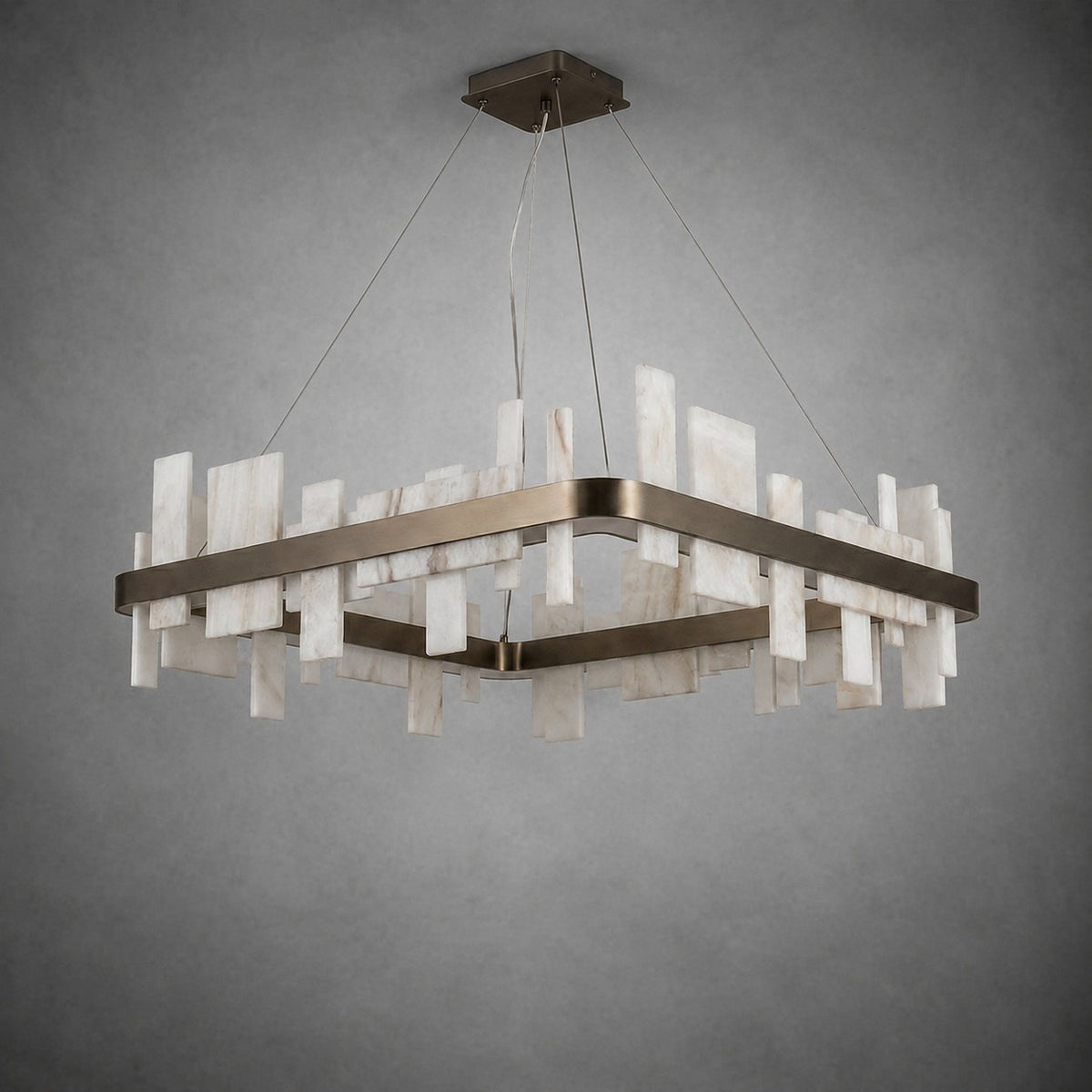 Mirage Natural Stone Chandelier 31"