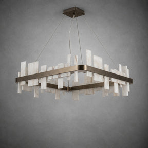 Mirage Natural Stone Chandelier 31"