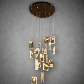 Purple Mountain Modern Sculptural Pendant Light