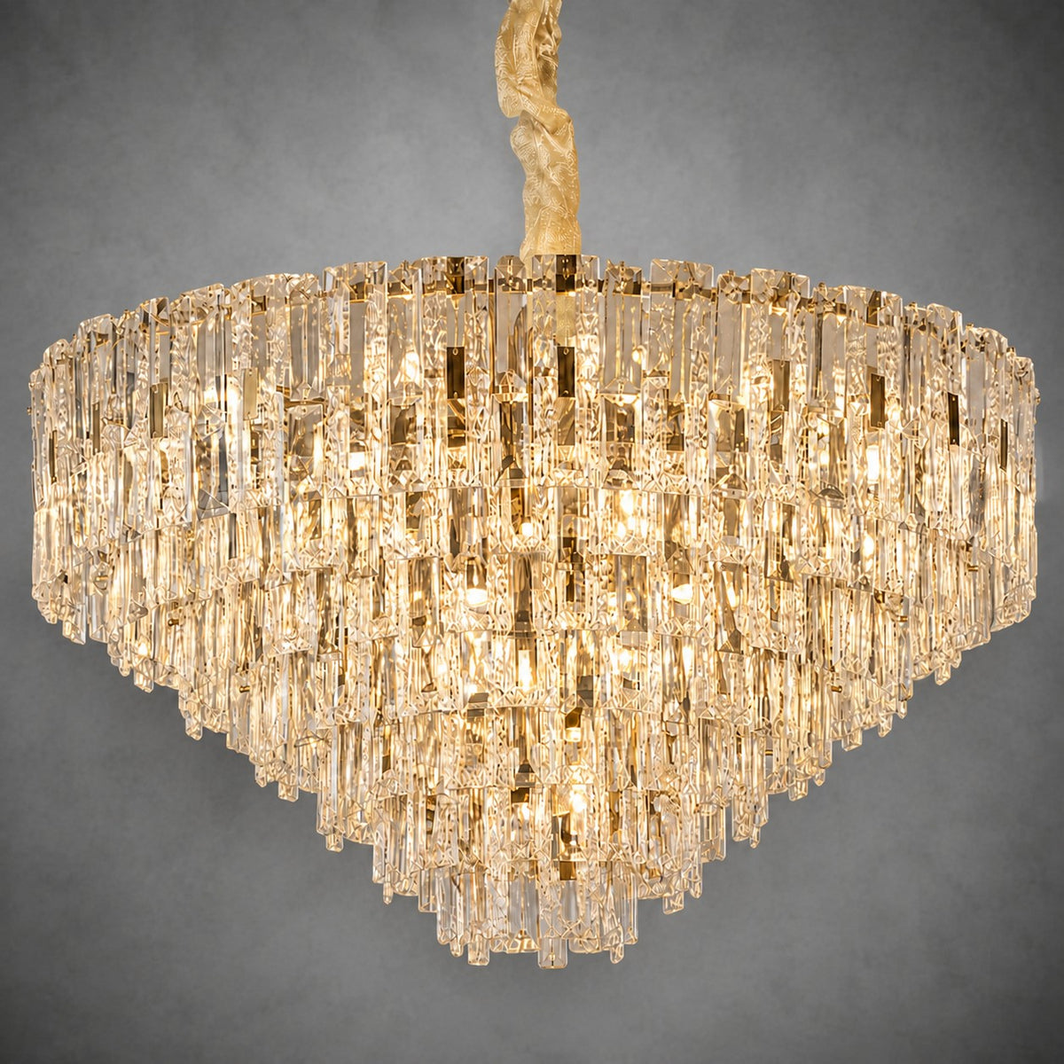 Notturno Crystal Crown Chandelier