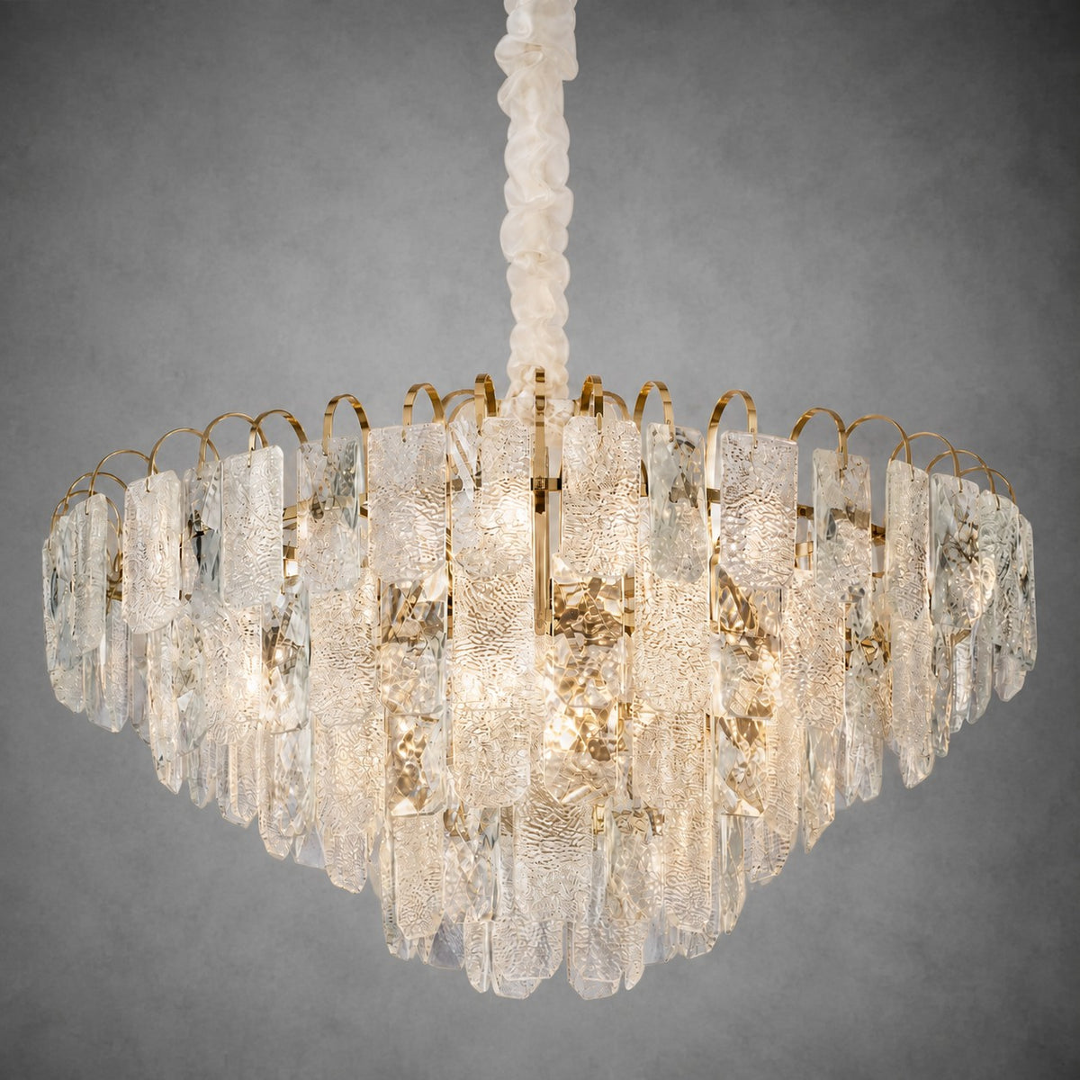 Madreperla Crystal Crown Chandelier