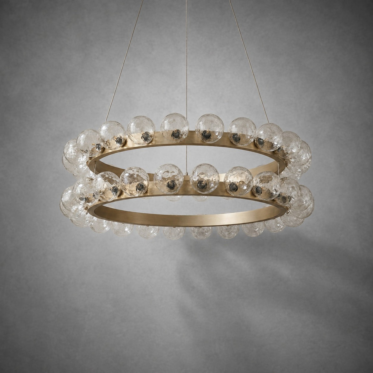 Ellison Bubbles Nested Glass Chandelier 39"