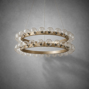 Ellison Bubbles Nested Glass Chandelier 39"