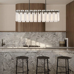 Calamette Glass Rectangular Chandelier 60" 72"