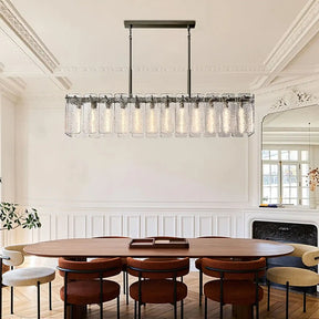 Calamette Glass Rectangular Chandelier 60" 72"