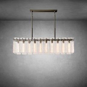 Calamette Glass Rectangular Chandelier 60" 72"