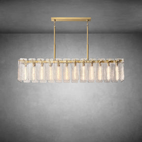 Calamette Glass Rectangular Chandelier 60" 72"