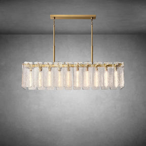 Calamette Glass Rectangular Chandelier 60" 72"