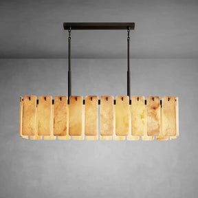 Calametto Alabaster Rectangular Chandelier