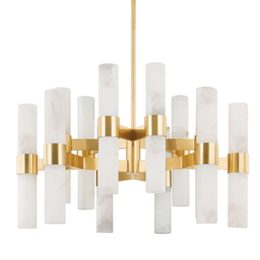 Caleb 24 Light Alabatser Dining Table Chandelier