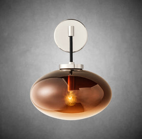Calus Amber Glass Wall Sconce