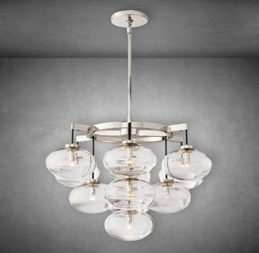 Calus Clear Glass Round Chandelier 36”