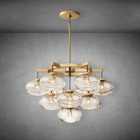 Calus Clear Glass Round Chandelier 36”