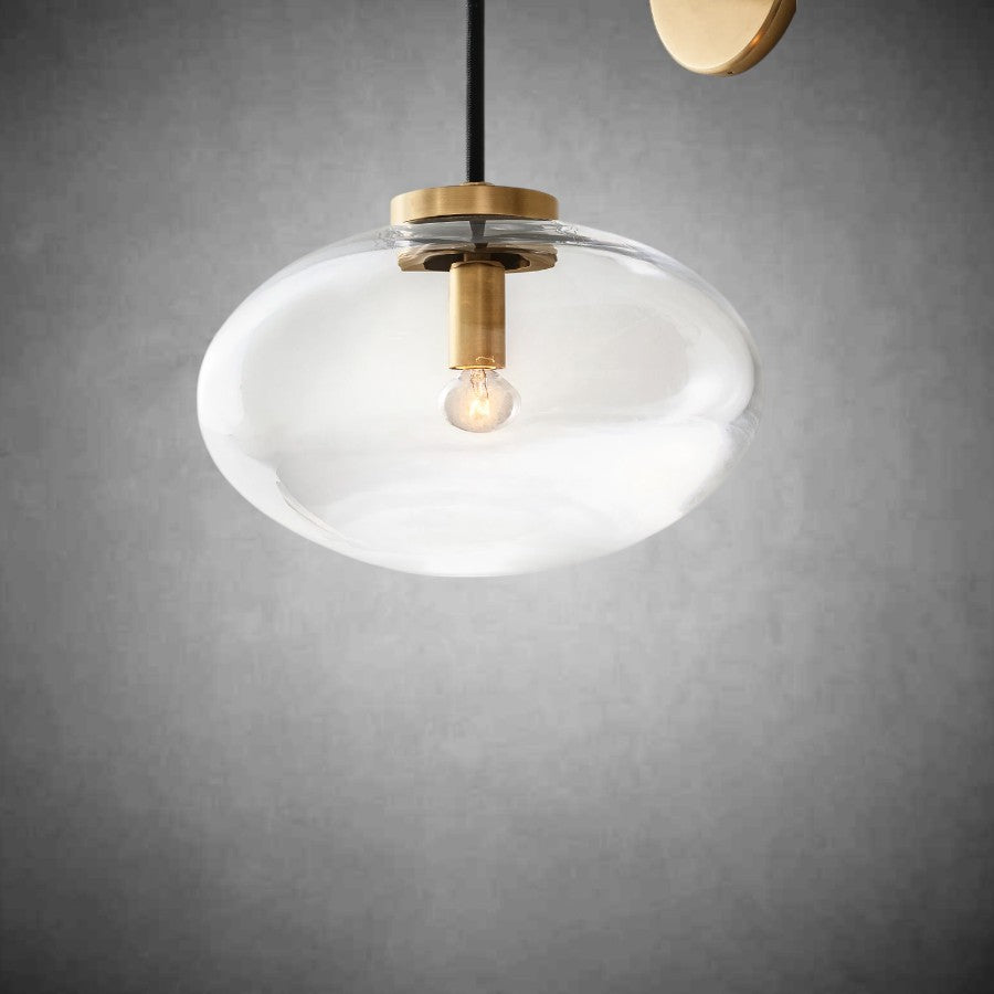 Calus Clear Glass Wall Sconce