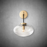 Calus Clear Glass Wall Sconce