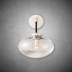 Calus Clear Glass Wall Sconce