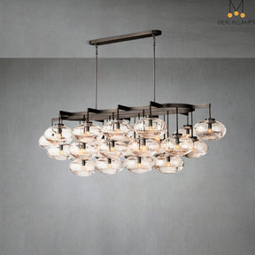 Calus Clear Linear Chandelier 72"