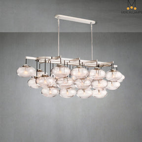 Calus Clear Linear Chandelier 72"