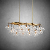 Calus Clear Linear Chandelier 72"