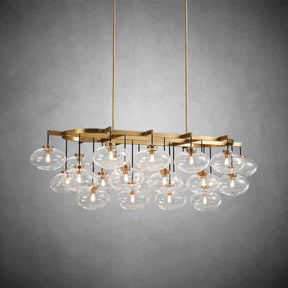 Calus Clear Linear Chandelier 72"