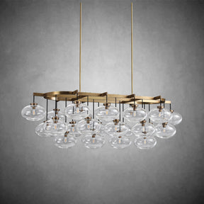 Calus Clear Linear Chandelier 72"