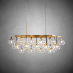 Calus Clear Linear Chandelier 72"