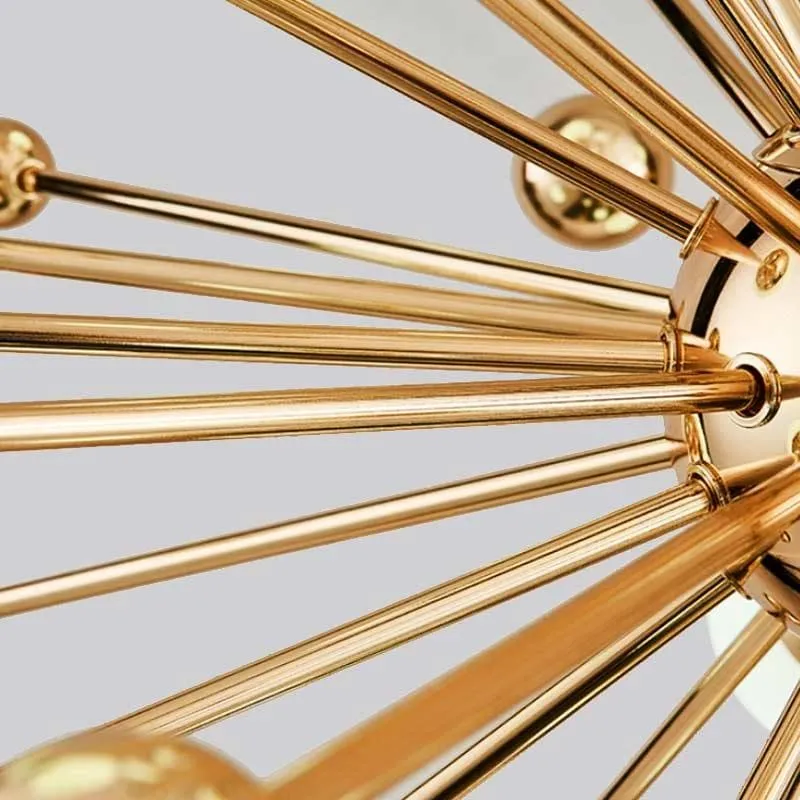 CAMILA GOLD AND WHITE CHANDELIER D 40"