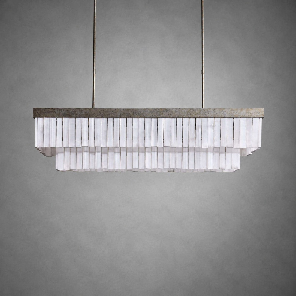 Cameron Luxury Selenite Linear Chandelier 49'' 59''