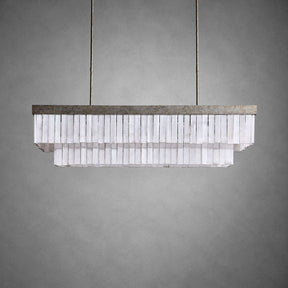Cameron Luxury Selenite Linear Chandelier 49'' 59''