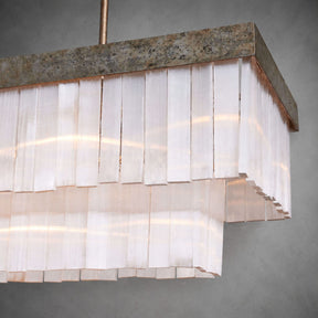 Cameron Luxury Selenite Linear Chandelier 49'' 59''