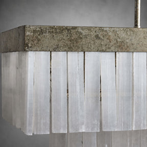 Cameron Luxury Selenite Linear Chandelier 49'' 59''