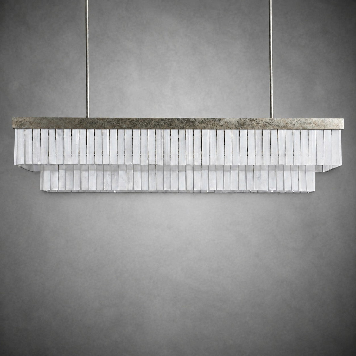 Cameron Luxury Selenite Linear Chandelier 49'' 59''