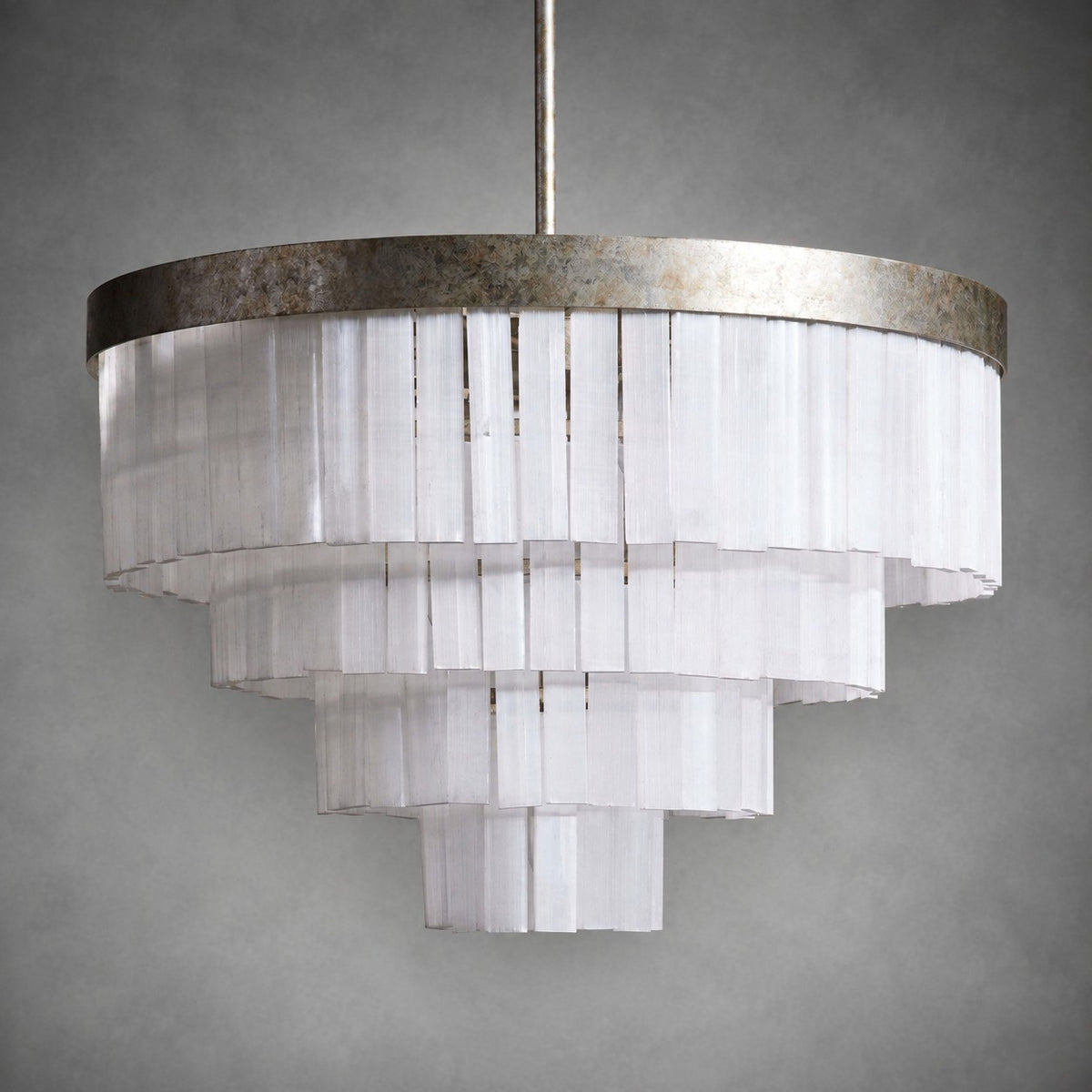 Camron Luxury 4 Tier Selenite Chandelier
