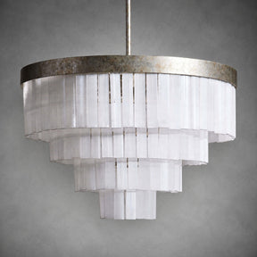 Camron Luxury 4 Tier Selenite Chandelier
