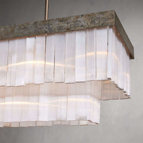 Camron Luxury Selenite Linear Chandelier 49'' 59''