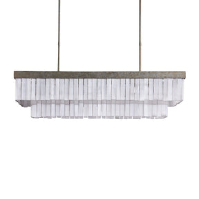 Camron Luxury Selenite Linear Chandelier 49'' 59''
