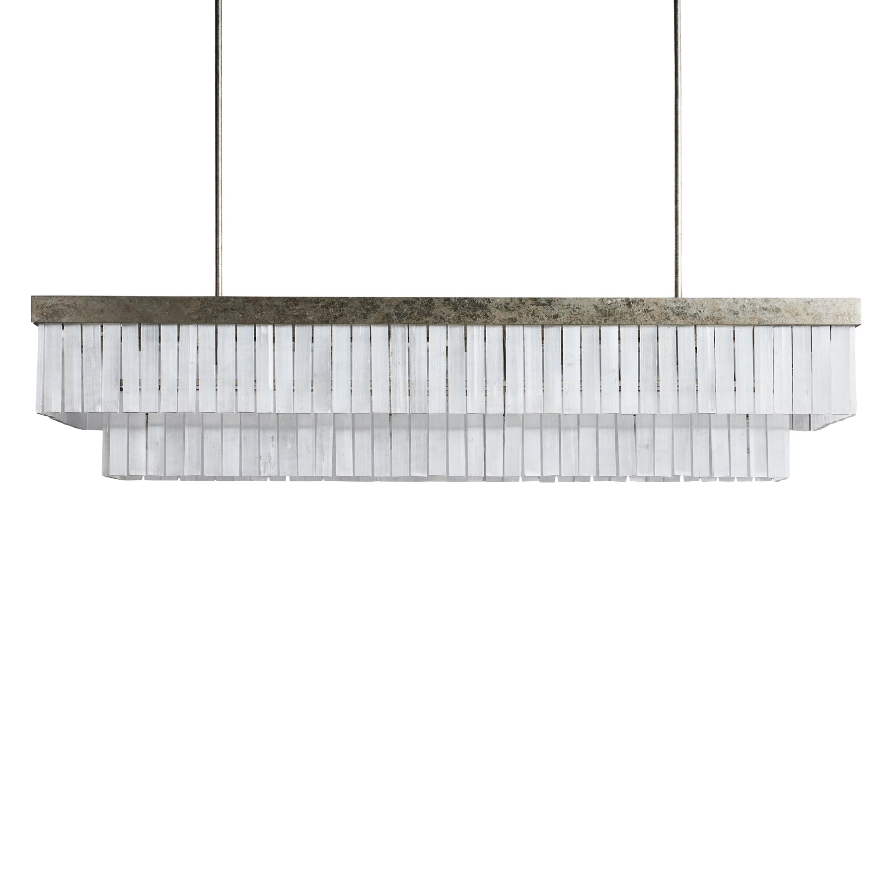 Camron Luxury Selenite Linear Chandelier 49'' 59''