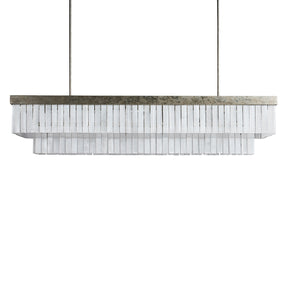 Camron Luxury Selenite Linear Chandelier 49'' 59''