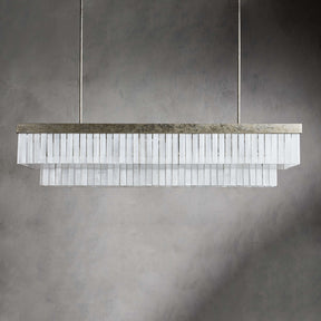 Camron Luxury Selenite Linear Chandelier 49'' 59''