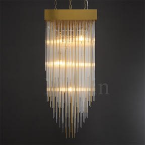 Candice Elegant Glass Chandelier Fixture for Living Room and Bedroom Décor Lamp